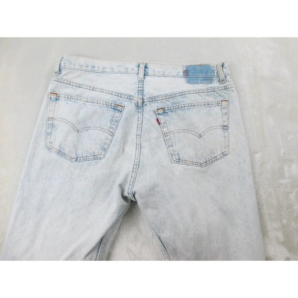 VINTAGE Levi's 501 Pants Mens 38 Blue Denim Jeans Straight Buttonfly‎ Stonewash*